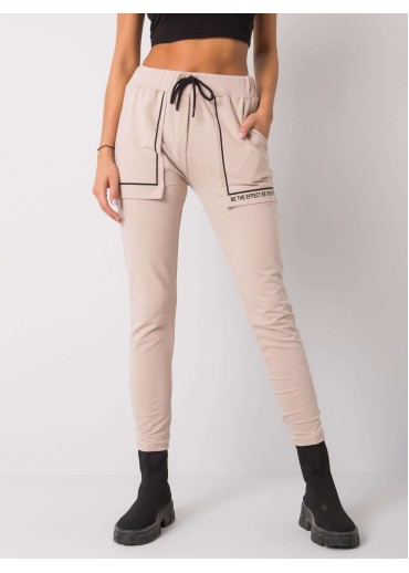 Béžovo hnedé tepláky