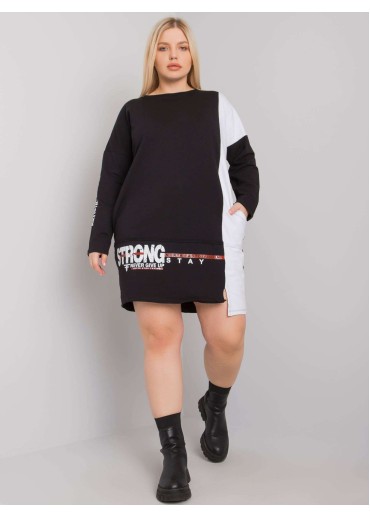 Čierna mikinová tunika