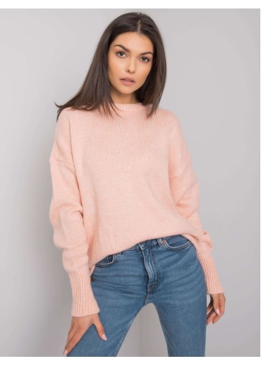 Púdrovo ružový pulóver