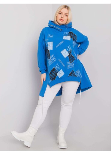 Modrá mikina s kapucňou