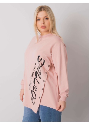 Tmavopúdrovo ružové tričko s potlačou