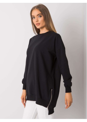 Čierna mikinová tunika