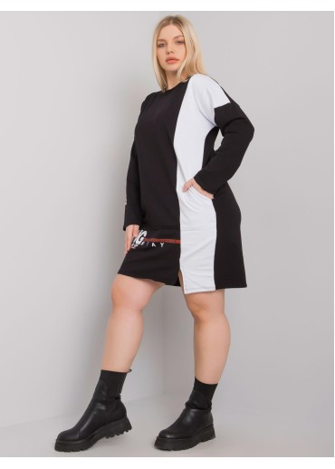 Čierna mikinová tunika