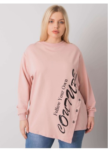 Tmavopúdrovo ružové tričko s potlačou