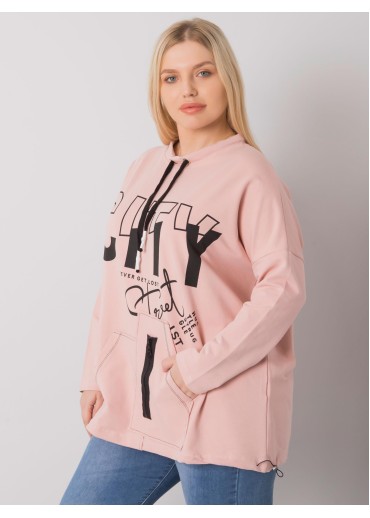 Tmavopúdrovo ružová mikina