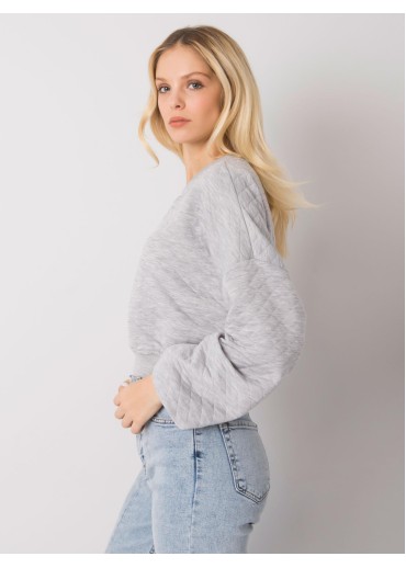 Sivá crop top mikina