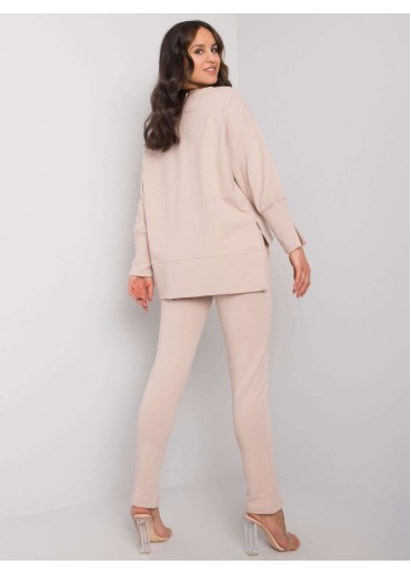 Béžovo hnedá tepláková súprava