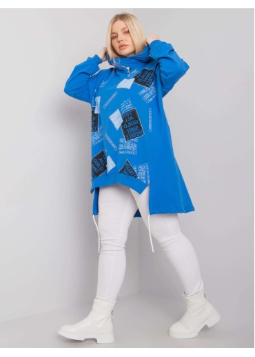 Modrá mikina s kapucňou