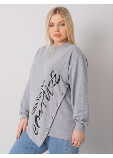 Sivé tričko s potlačou