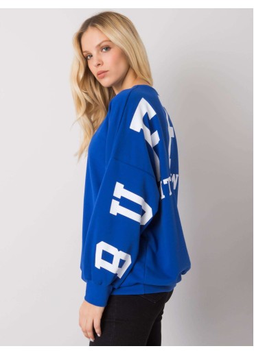 Svetlomodrá mikina s potlačou