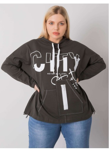 Khaki zelená mikina