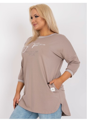 Béžovo hnedá tunika