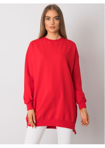 Červená mikinová tunika