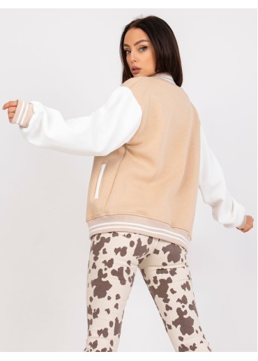 Béžovo hnedá mikina