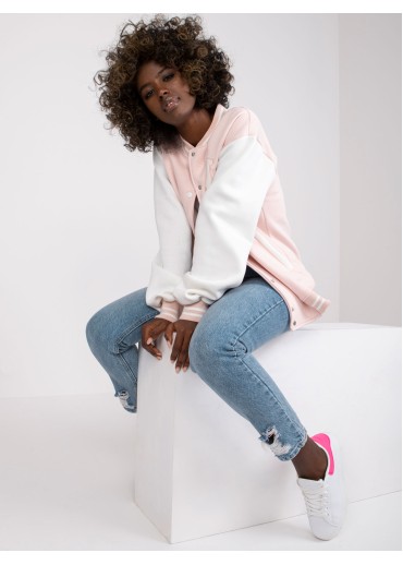 Púdrovo ružová mikina