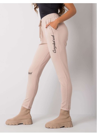 Béžovo hnedé tepláky