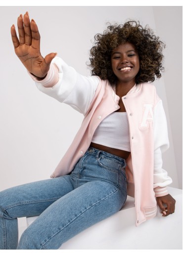 Púdrovo ružová mikina