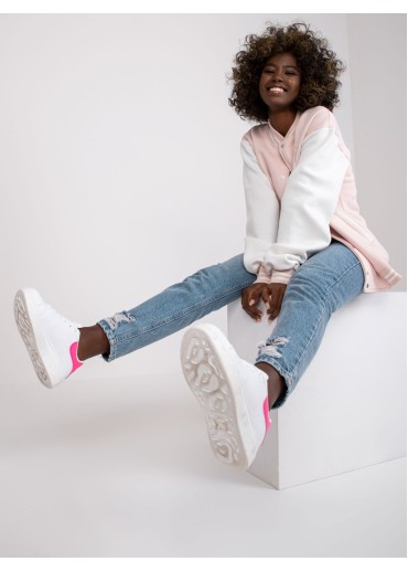 Púdrovo ružová mikina