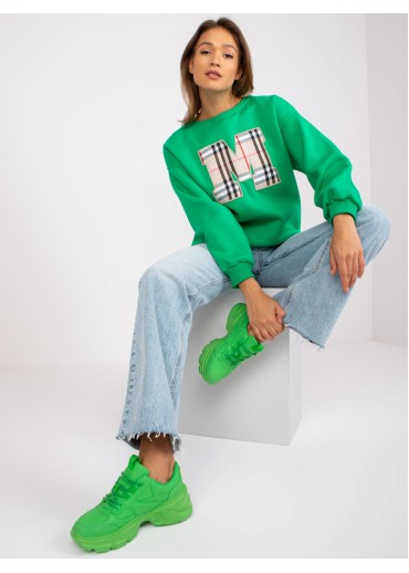 Zelená basic mikina