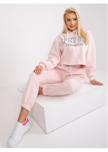 Púdrovo ružová tepláková súprava