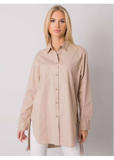 Béžovo hnedá košeľa