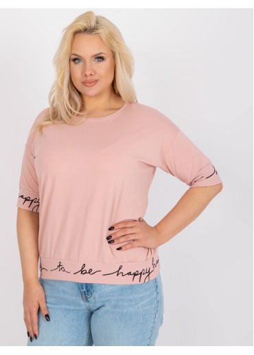 Tmavopúdrovo ružové tričko