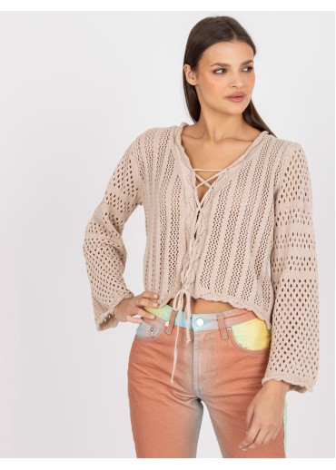 Béžovo hnedý sveter