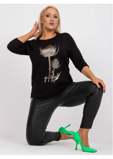 Čierne tričko s potlačou