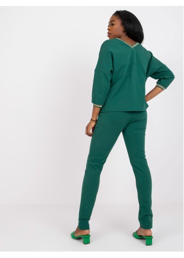 Tmavozelená tepláková súprava