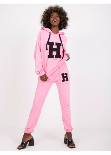 Púdrovo ružová tepláková súprava