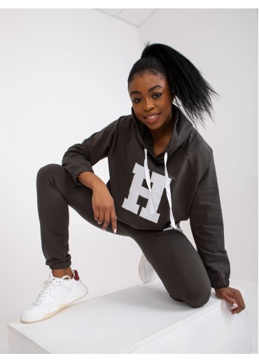 Khaki zelená tepláková súprava