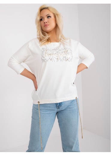 Smotanovo biele tričko s potlačou