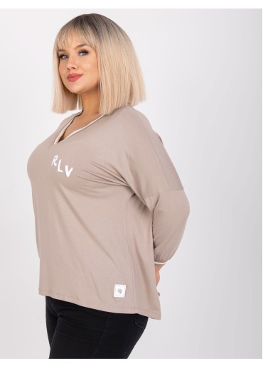 Béžovo hnedé tričko