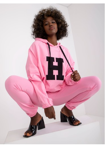 Púdrovo ružová tepláková súprava