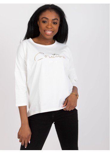 Smotanovo biele tričko s potlačou