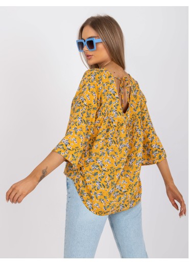 Žltá kvetovaná blúzka
