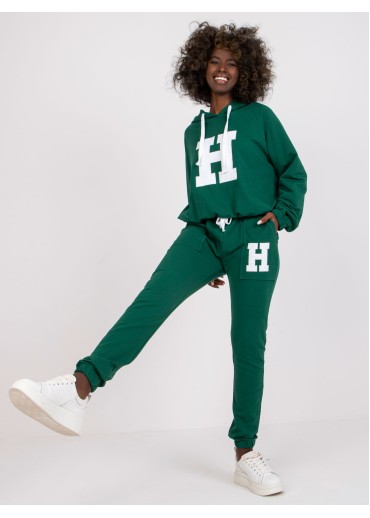 Tmavozelená tepláková súprava