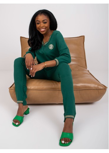 Tmavozelená tepláková súprava