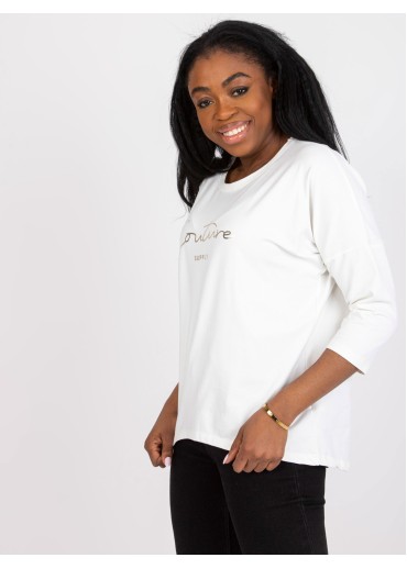 Smotanovo biele tričko s potlačou