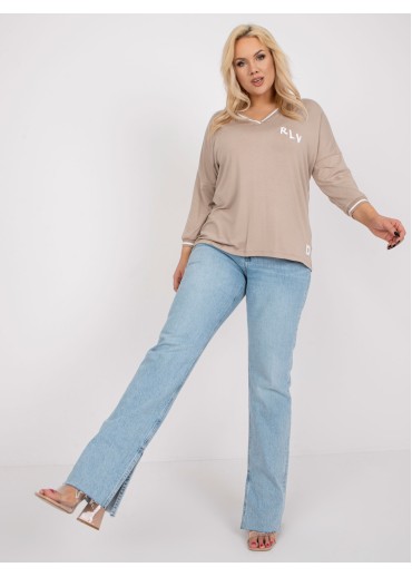 Béžovo hnedé tričko