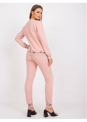 Tmavopúdrovo ružová tepláková súprava