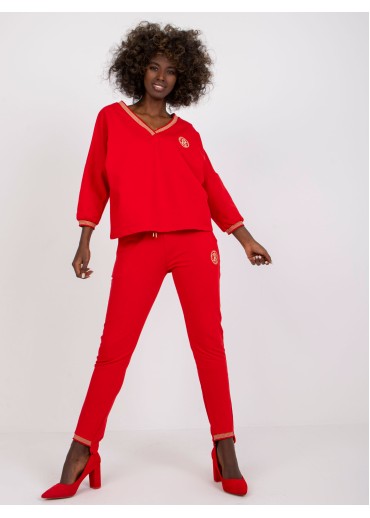 Červená tepláková súprava