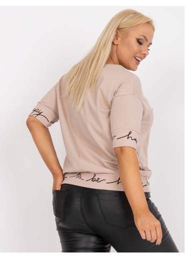 Béžovo hnedé tričko