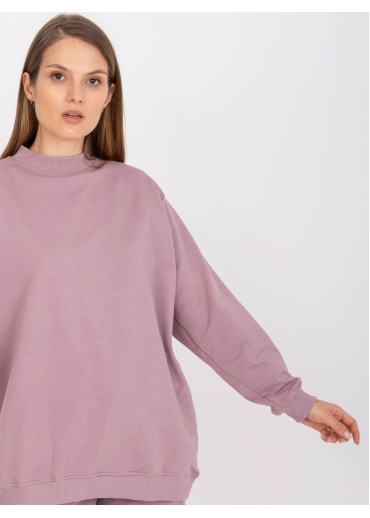 Tmavopúdrovo ružová mikina