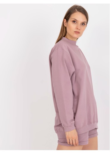 Tmavopúdrovo ružová mikina