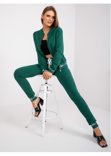 Tmavozelená tepláková súprava