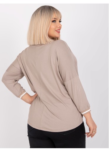 Béžovo hnedé tričko