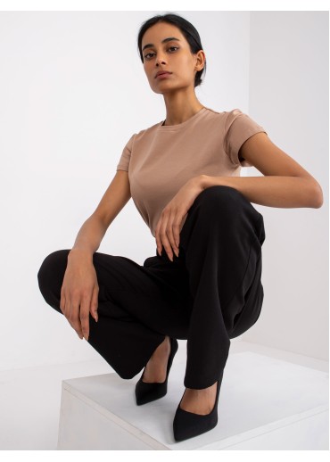 Hnedé basic tričko