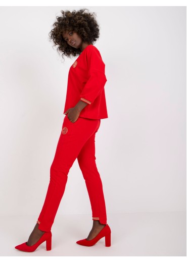 Červená tepláková súprava