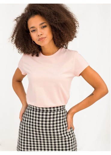 Púdrovo ružové basic tričko